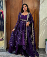 Purple Aakriti Suit